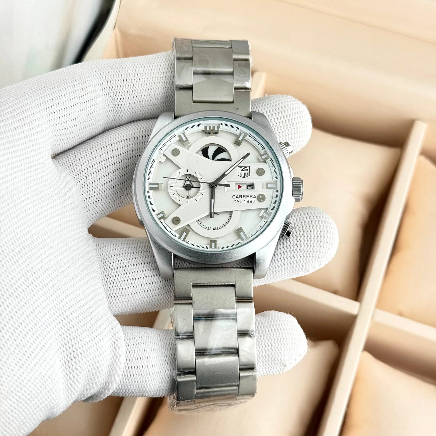 TAG Heuer Carrera Calibre 1887 Stainless Steel Premium Watch