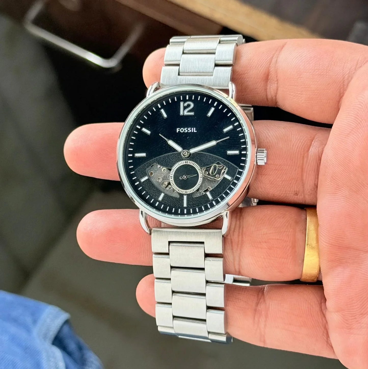 Fossil Commuter Automatic Skeleton Watch