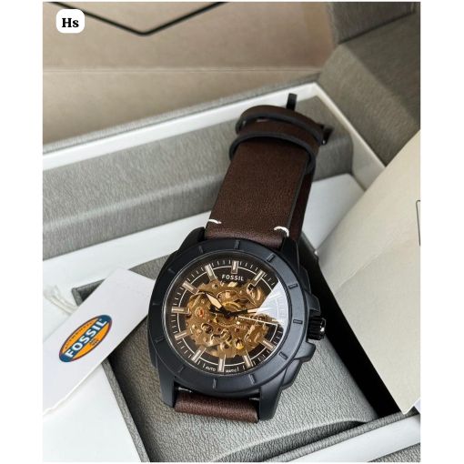Fossil Privateer Automatic Black Dial Watch