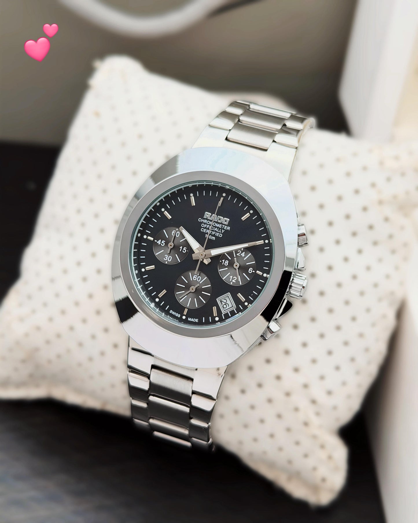 Rado Chronograph Quartz Black Dial Watch