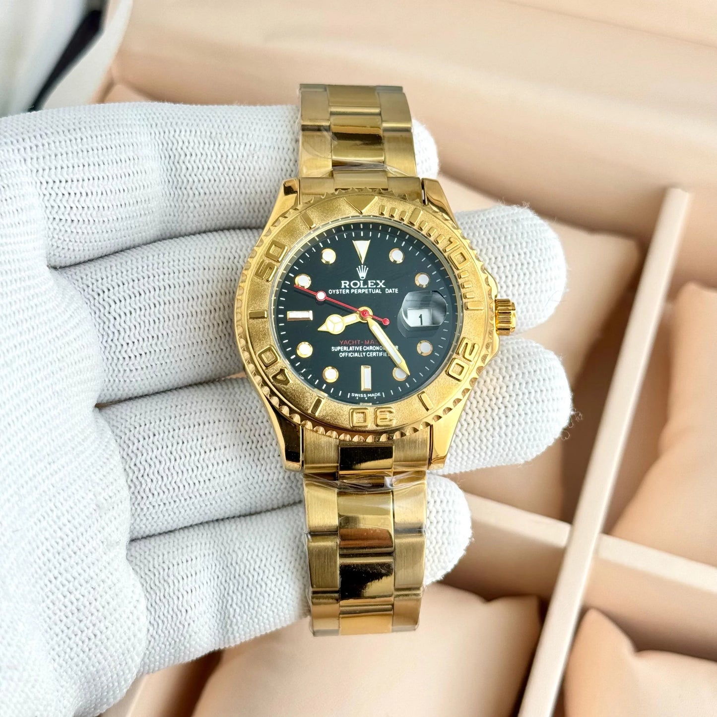 Rolex Yacht-Master Date Gold Oyster