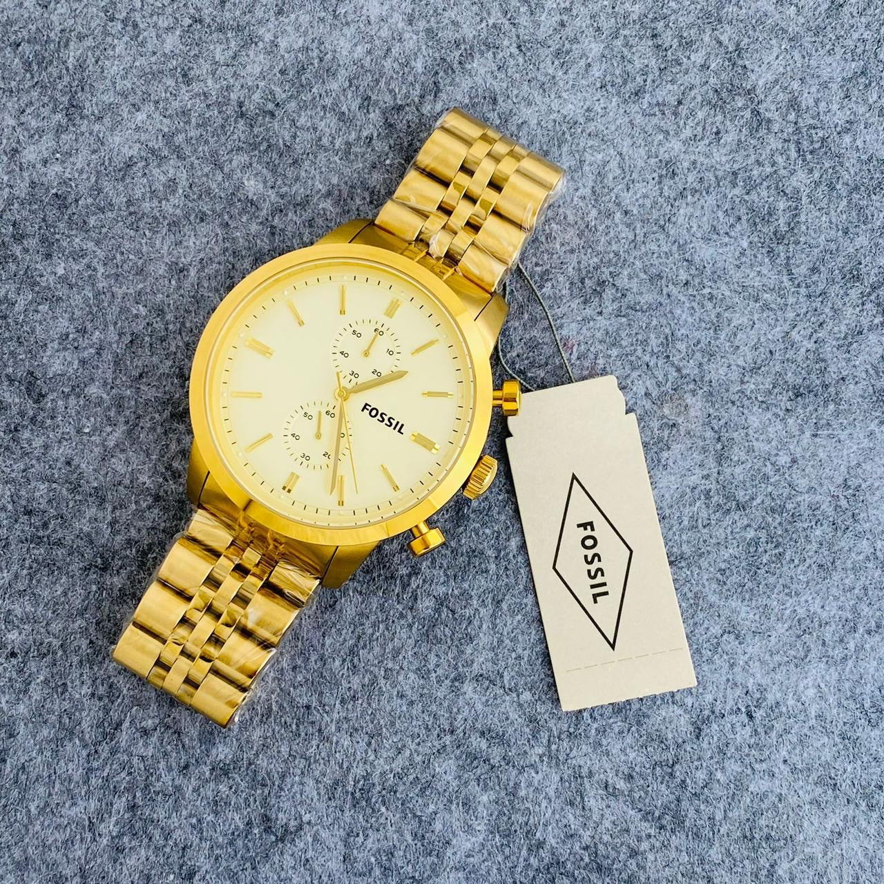 Fossil FS4856 Gold Chronograph Watch
