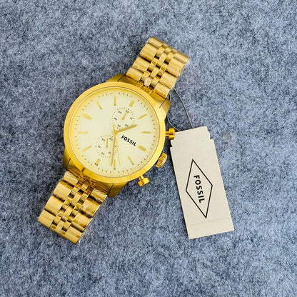 Fossil FS4856 Gold Chronograph Watch
