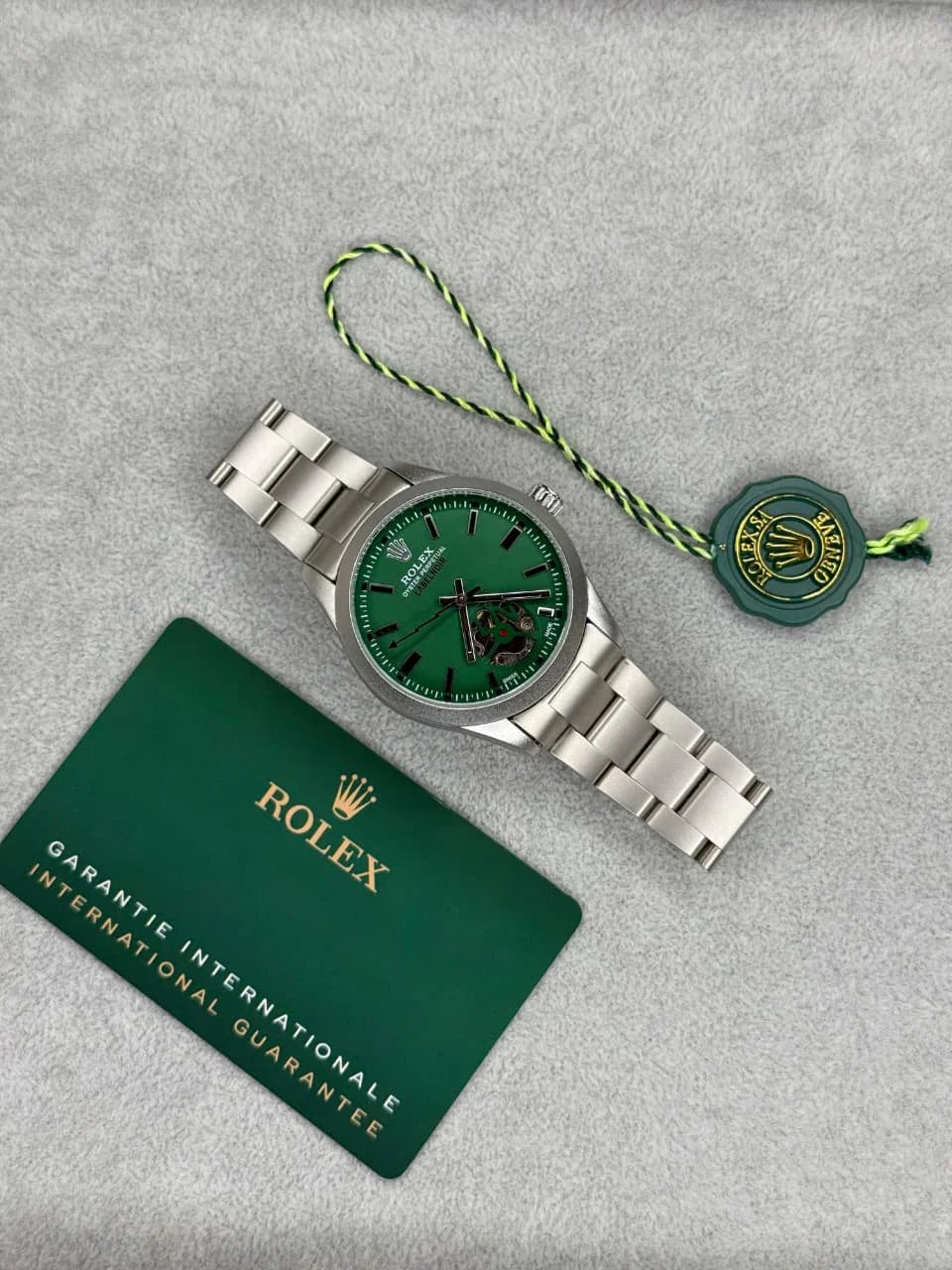Rolex Label Noir Open Heart Automatic Watch