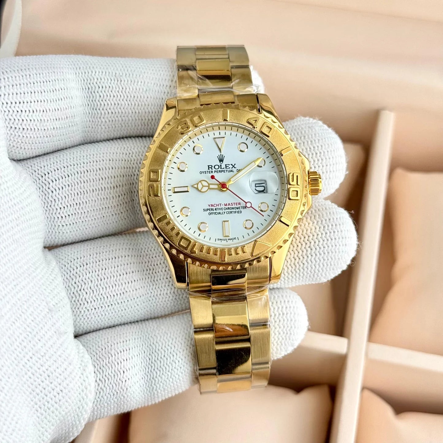 Rolex Yacht-Master Date Gold Oyster
