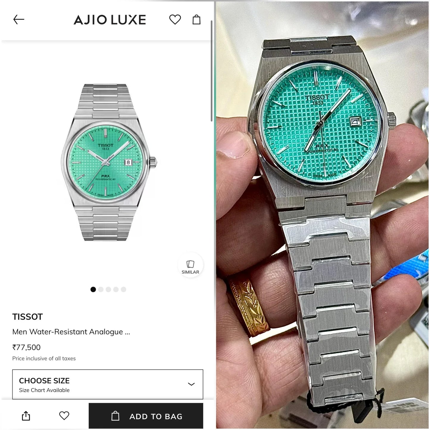 Tissot PRX Powermatic 80 Automatic