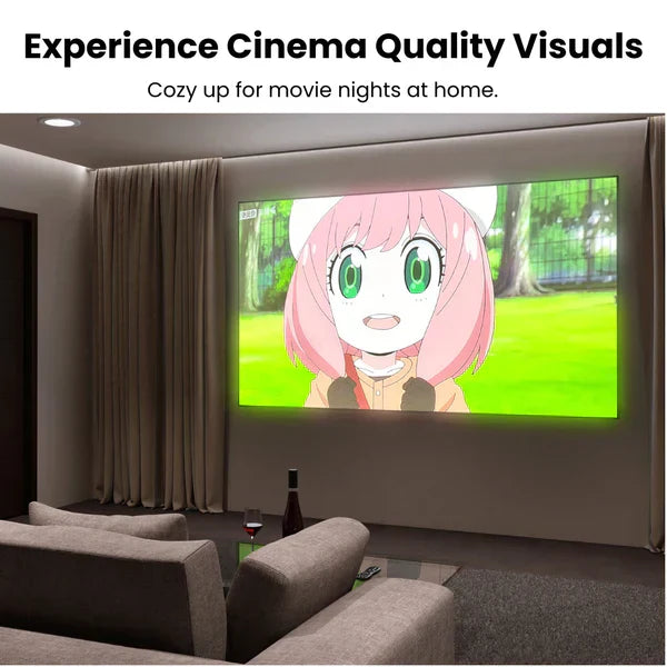 Portable Smart Projector with Built-in Apps YouTube, Netflix, Prime.