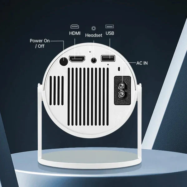 Portable Smart Projector with Built-in Apps YouTube, Netflix, Prime.
