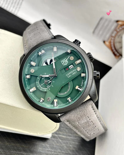 TAG Heuer Carrera Calibre 1887 Suede Leather Strap Premium Watch