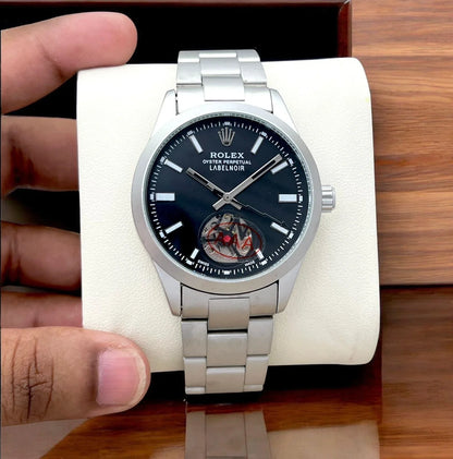 Rolex Label Noir Open Heart Automatic Watch