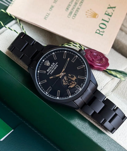 Rolex Label Noir Open Heart Automatic Watch