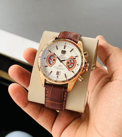TAG Heuer Grand Carrera Calibre RS Leather Strap Premium Watch