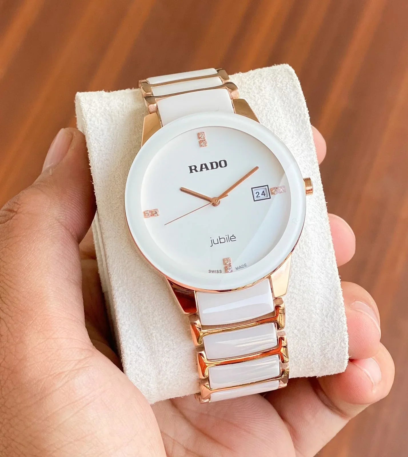 Rado Jubile White Rosegold Ceramic
