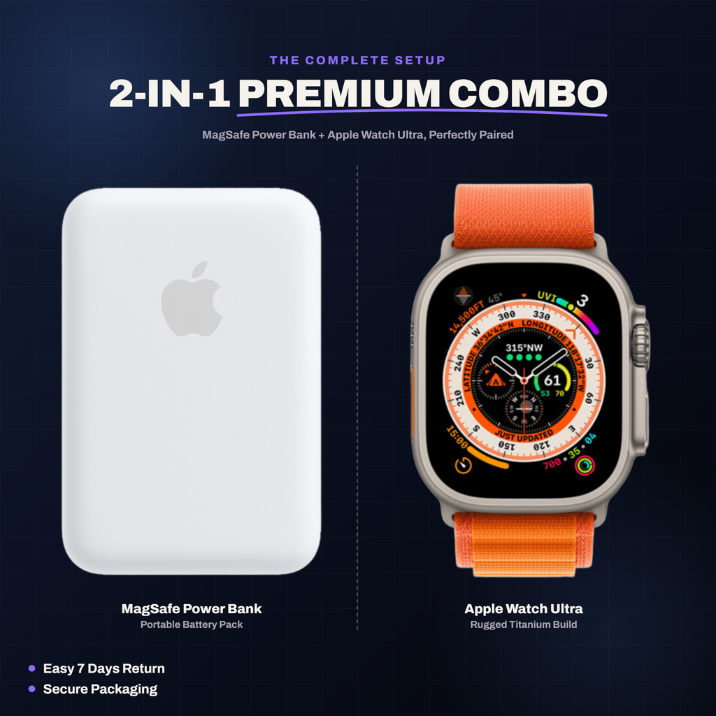Finetyme 2-in-1 Combo (Batterypack + Smartwatch)