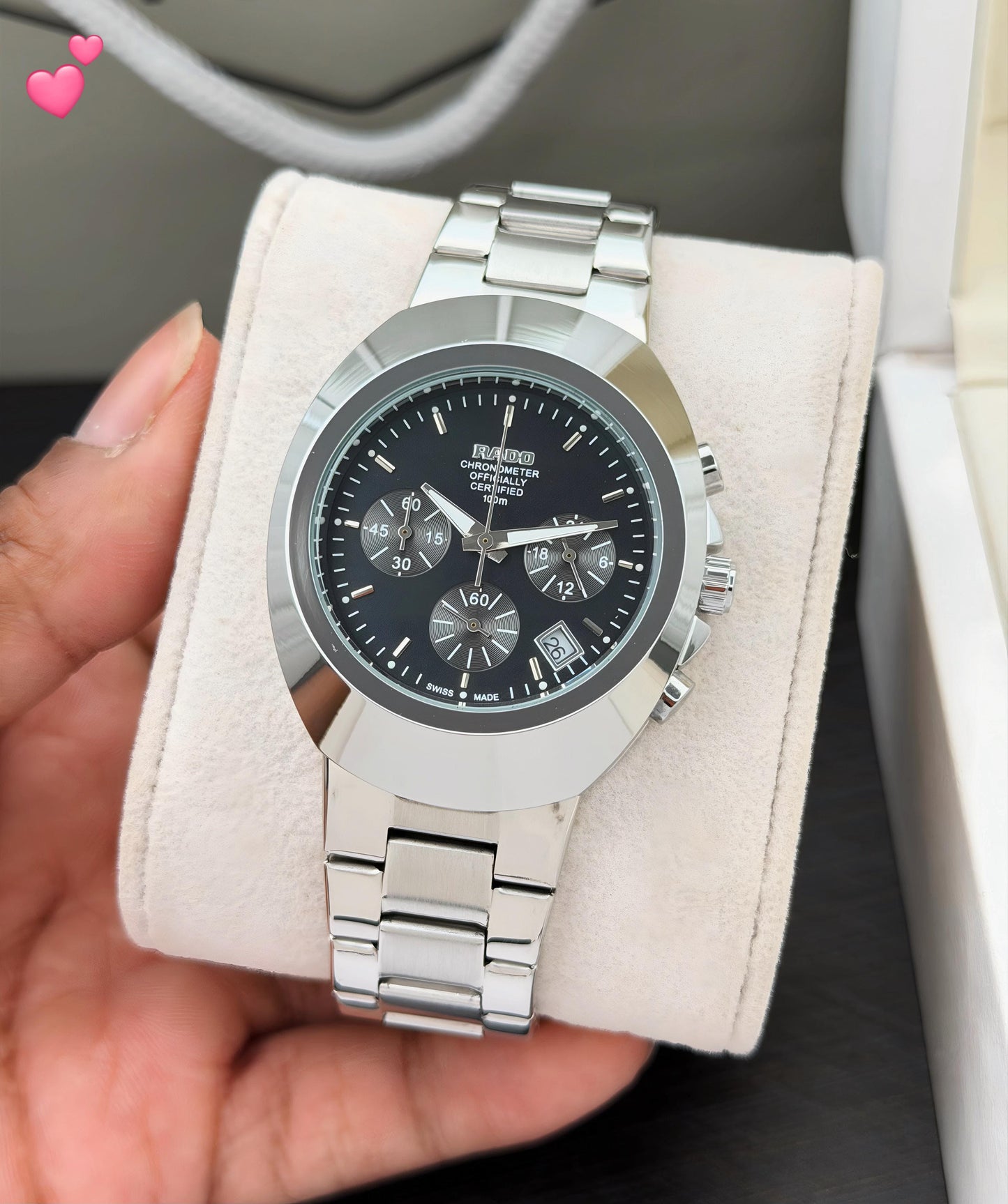 Rado Chronograph Quartz Black Dial Watch