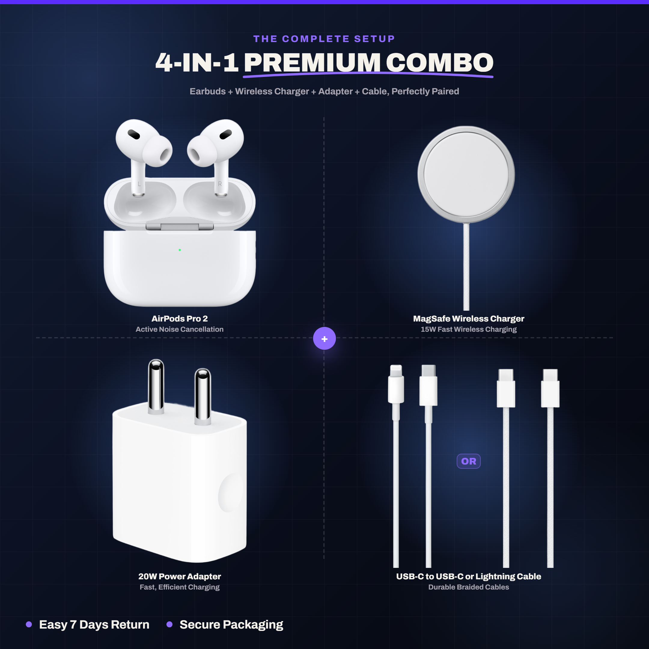 Finetyme 4-in-1 Combo (Pods + Magpad + Adaptor + Cable)