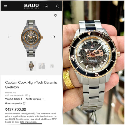 Rado Captain Cook High-Tech Ceramic Skeleton Automatic
