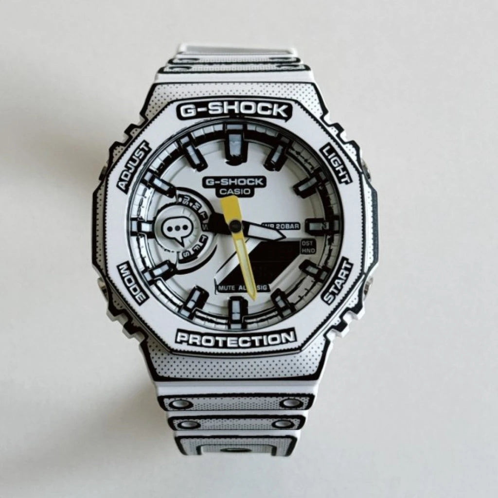 GShock-GA-2100MNG (Analog Digital Watch) - White