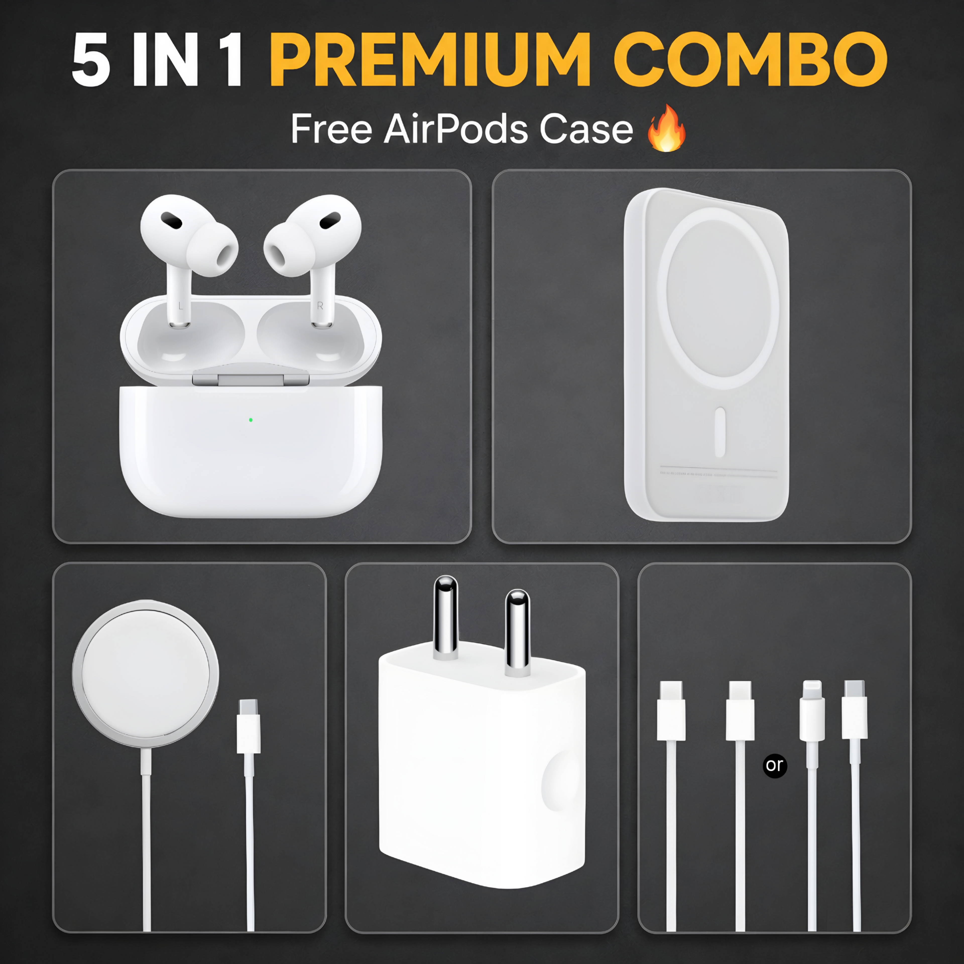 Finetyme 5-in-1 Combo | Free AirPods Case*
