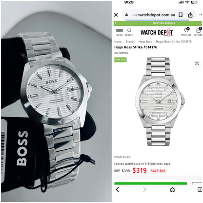 Hugo Boss Strike 1514176 Date Watch